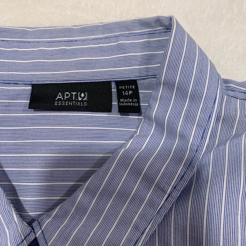 Blue button down
